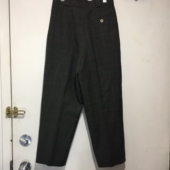 VINTAGE GIORGIO SANT ANGELO HIGH RISE WOOL PANTS SIZE 8P - Picture 5 of 6